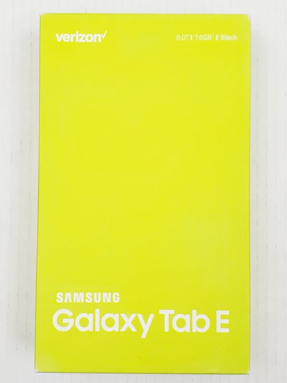 SAMSUNG Galaxy Tab E SM-T377V Tablet 16gb Verizon / Box Booklets Packaging Only!